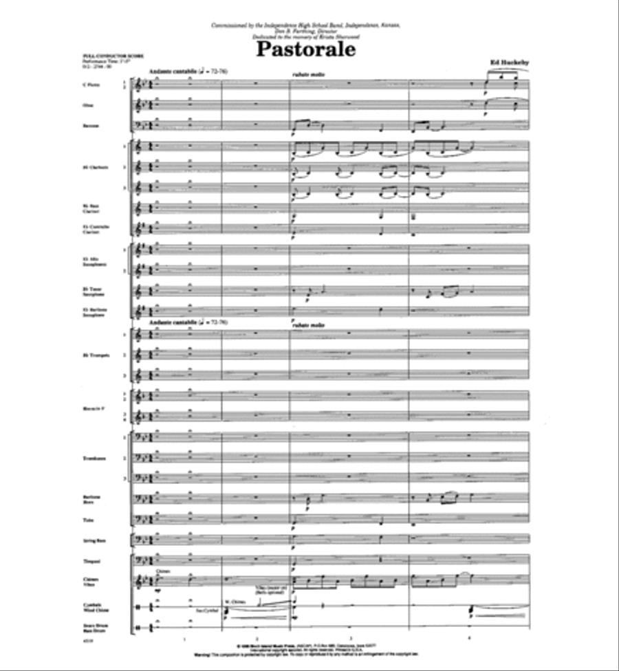 Pastorale Pastorale Concert Band scores gallery preview page 2