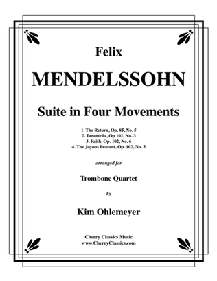 Book cover for Suite in Four Movements for Trombone Quartet
