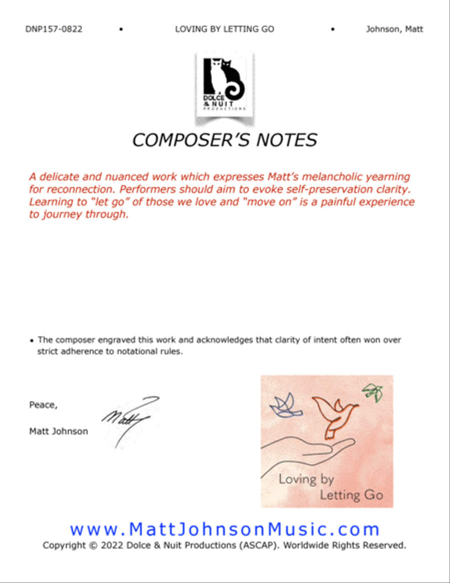 Loving by Letting Go Piano Solo scores gallery preview page 2