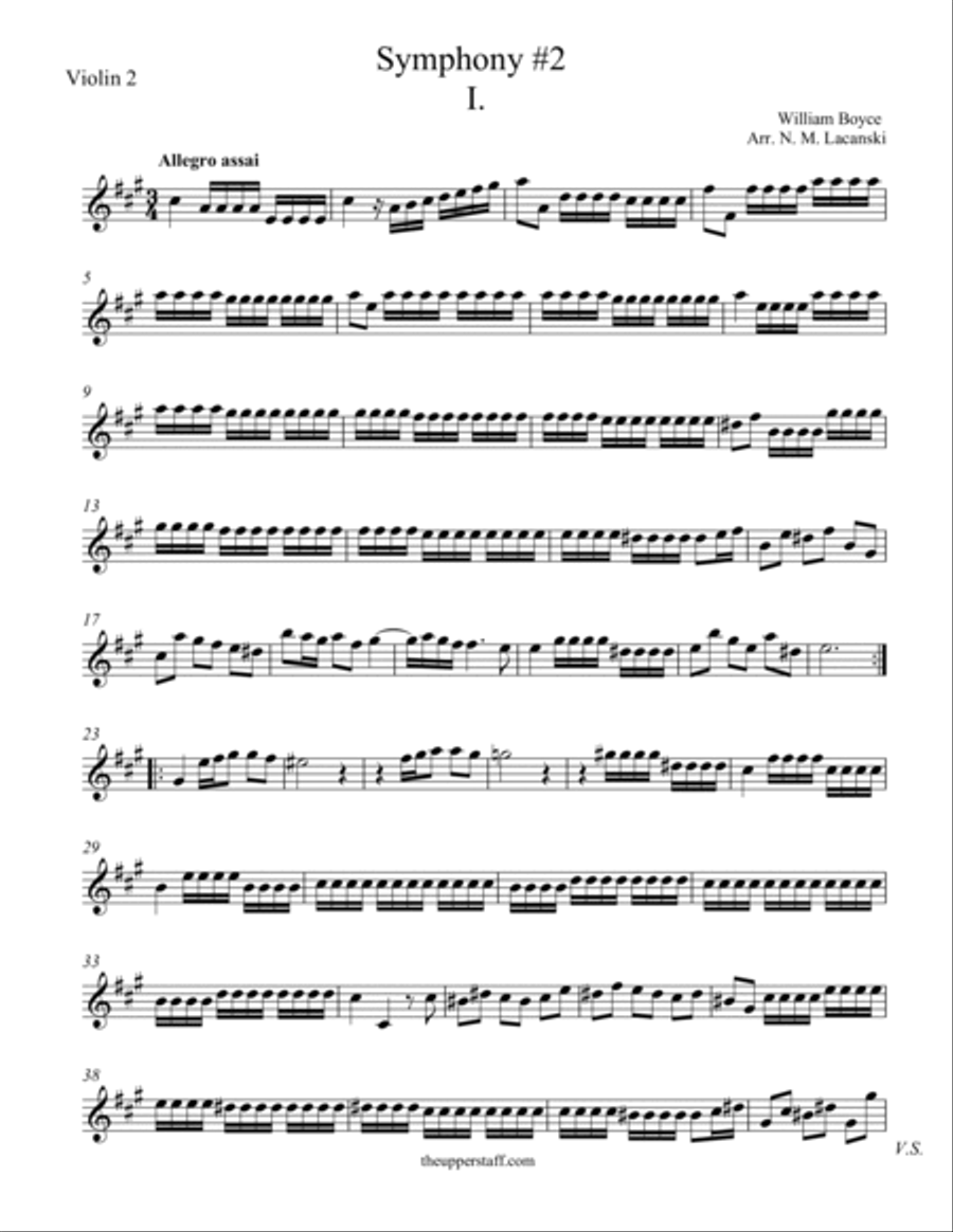 Symphony #2 First Movement String Orchestra scores gallery preview page 6