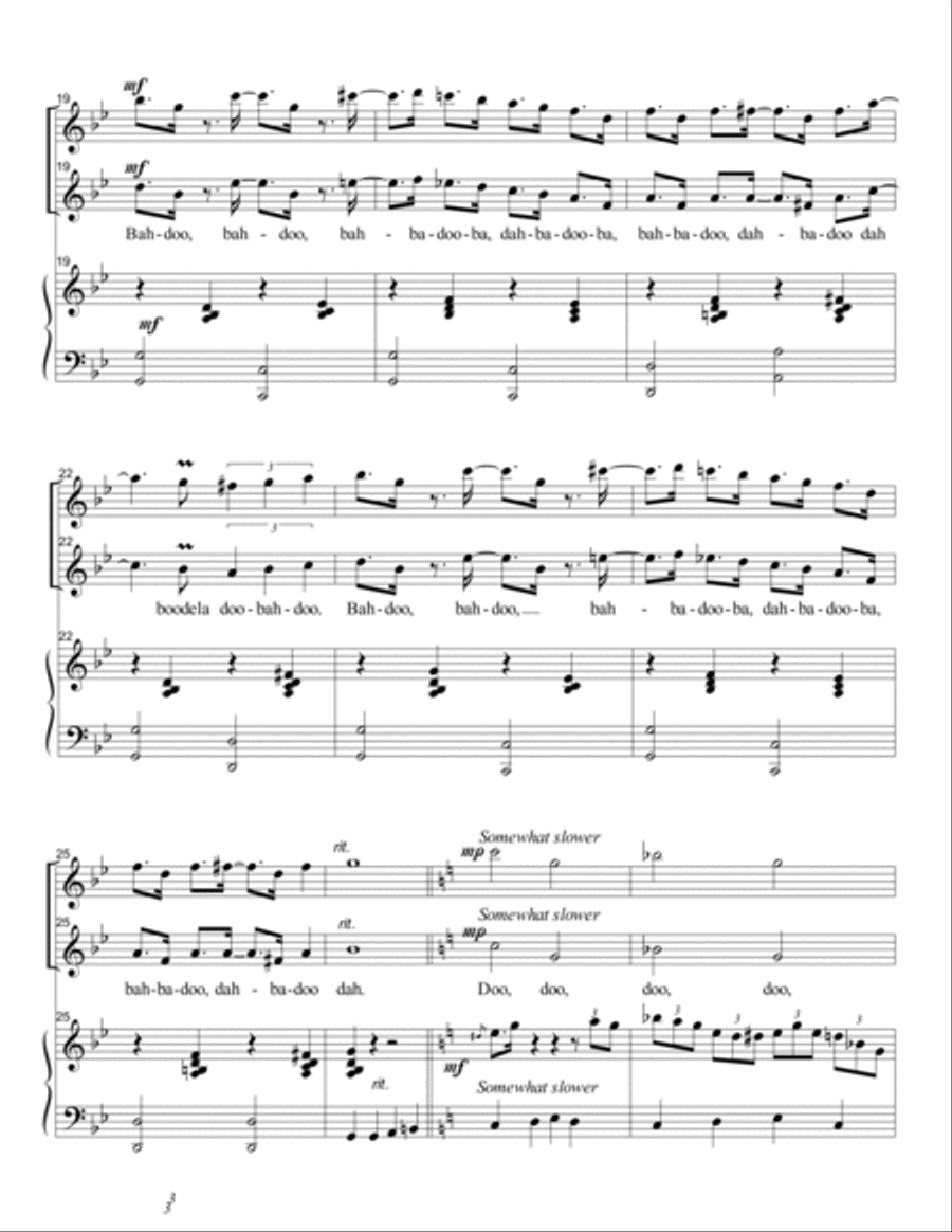 Rondo for Three - for Two Flutes and Piano and/or Flute, Soprano Voice and Piano Small Ensemble scores gallery preview page 4