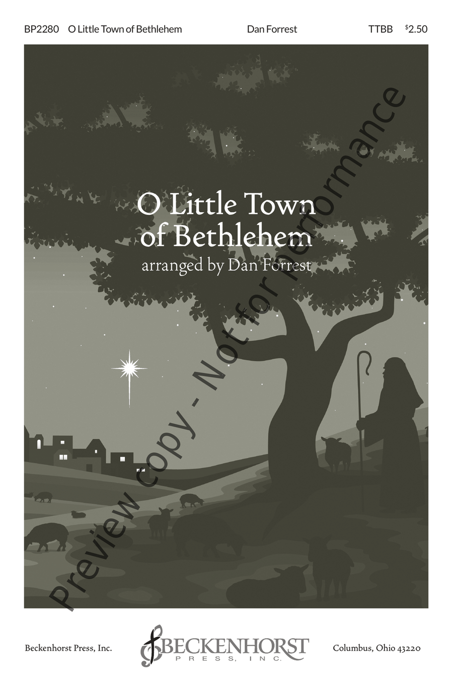 O Little Town of Bethlehem TTBB - Forrest TTBB scores gallery preview page 2