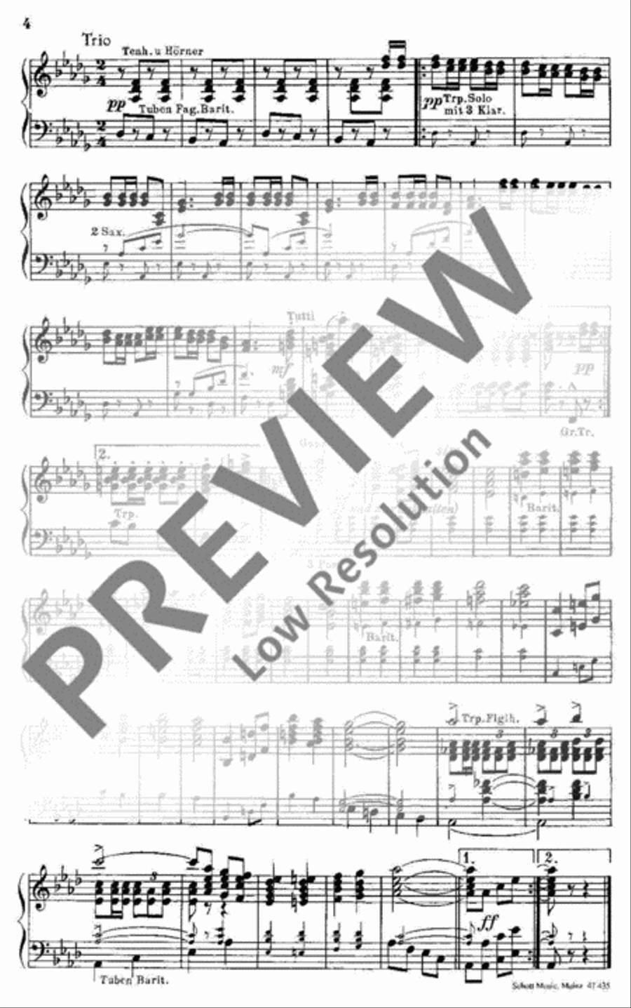 Parade of the Little Dwarfs Concert Band scores gallery preview page 6