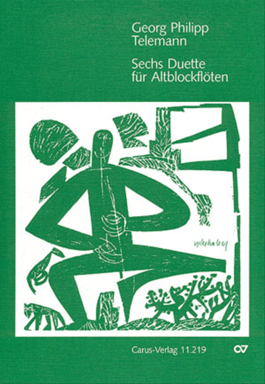 Telemann: Sechs Duette Collection / Songbook scores gallery preview page 1