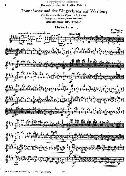 Orchesterstudien fur Violine, Heft 14