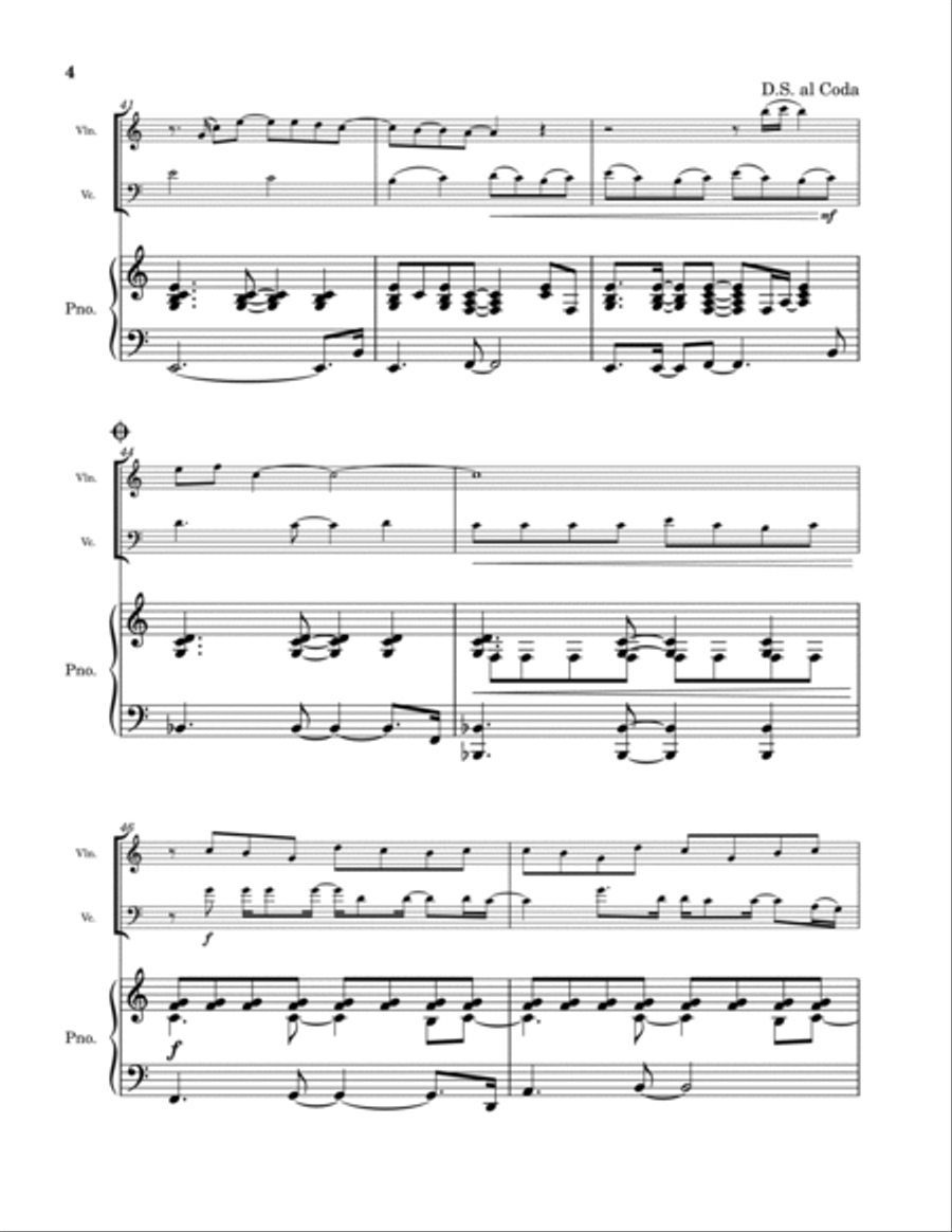 Gravity Piano Trio scores gallery preview page 4