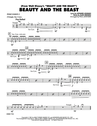 Beauty and the Beast (arr. Paul Lavender) - Percussion 2