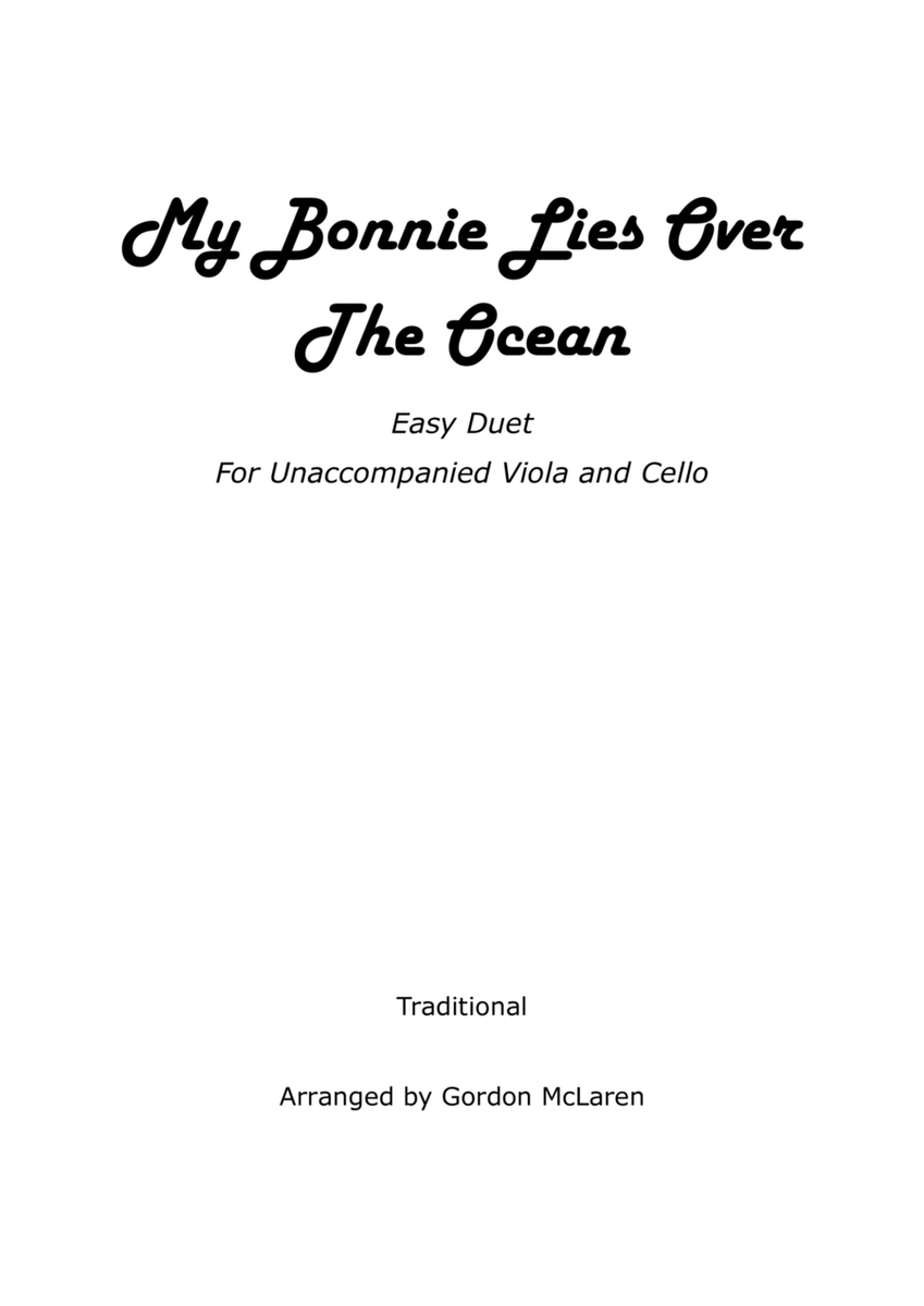 My Bonnie Lies Over The Ocean image number null