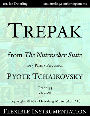 Book cover for Trepak (Russian Dance) from "The Nutcracker Suite"