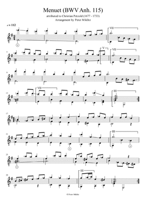Menuet BWV Anh. 115