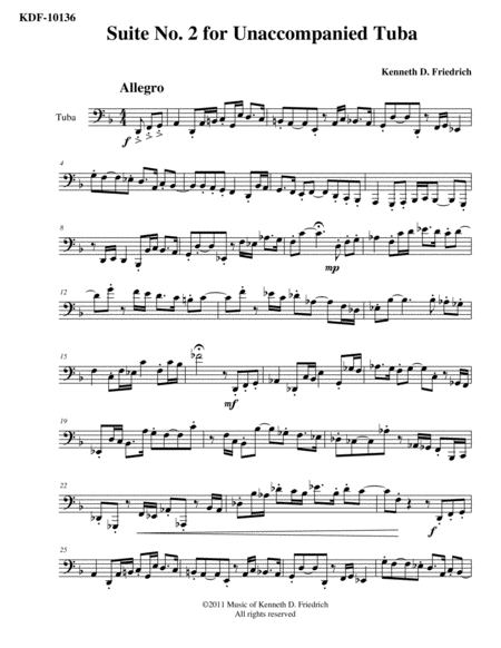Suite No. 2 for Unaccompanied Tuba
