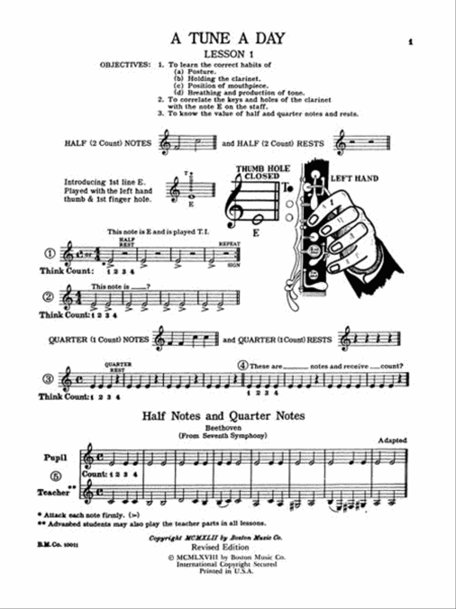 A Tune a Day – Clarinet Concert Band Methods scores gallery preview page 3