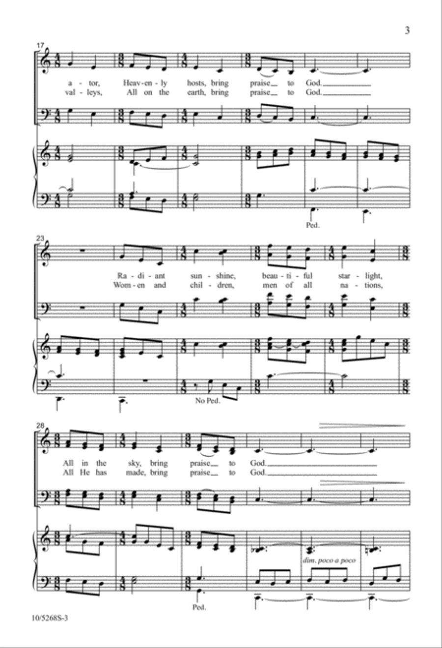 Praise Hymn 4-Part scores gallery preview page 3