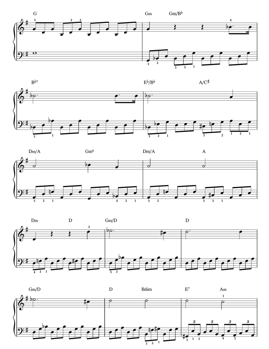 Moonlight Sonata (Mondscheinsonate), First Movement, Op. 27, No. 2 Voice scores gallery preview page 2
