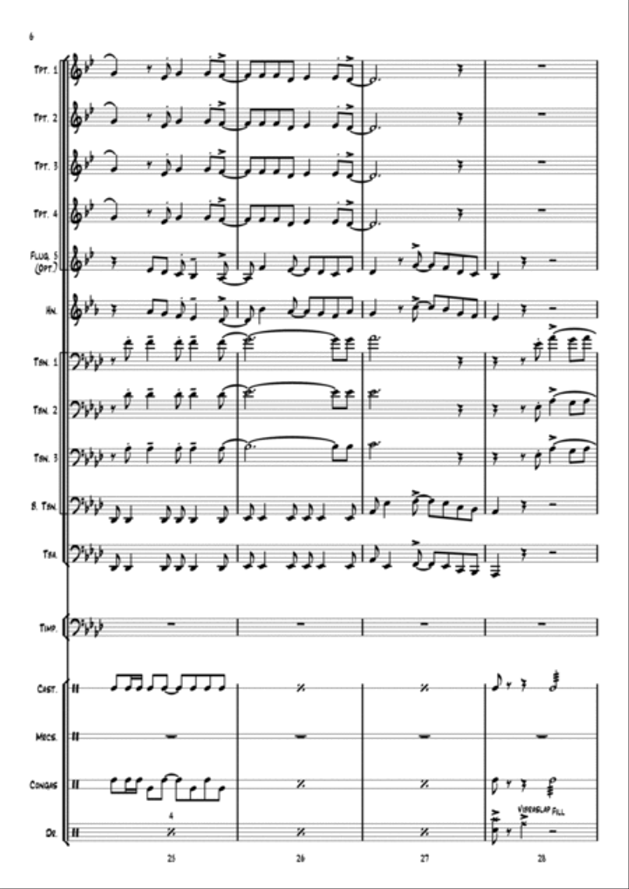 Feliz Navidad Large Ensemble scores gallery preview page 6