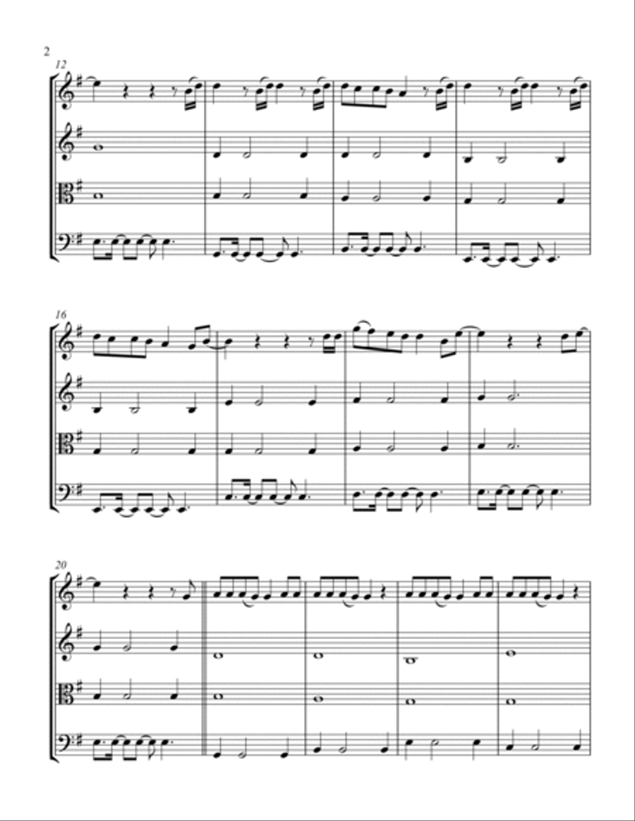 Love Me Like You Do Love Me Like You Do String Quartet scores gallery preview page 2