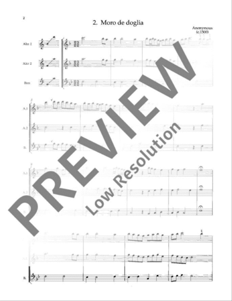 The Schott Recorder Consort Anthology STTB scores gallery preview page 11