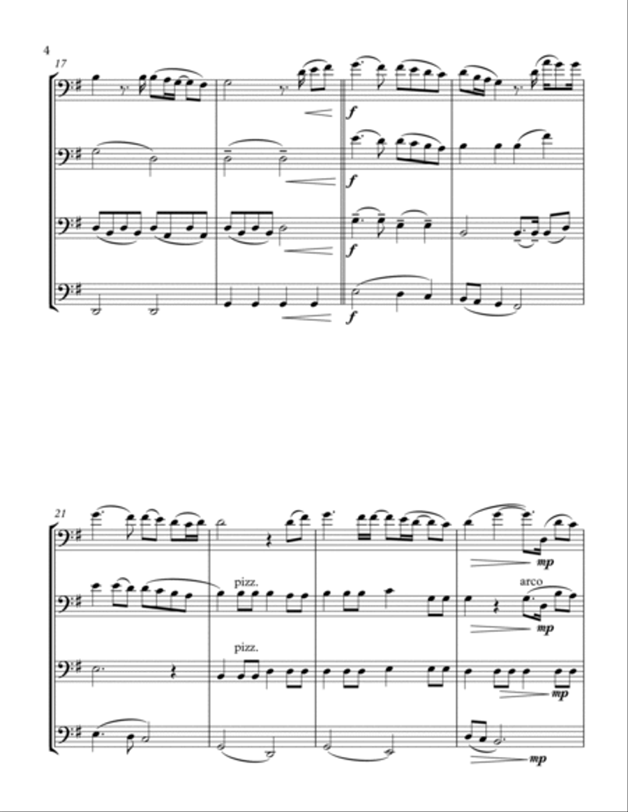 You Raise Me Up Cello scores gallery preview page 6