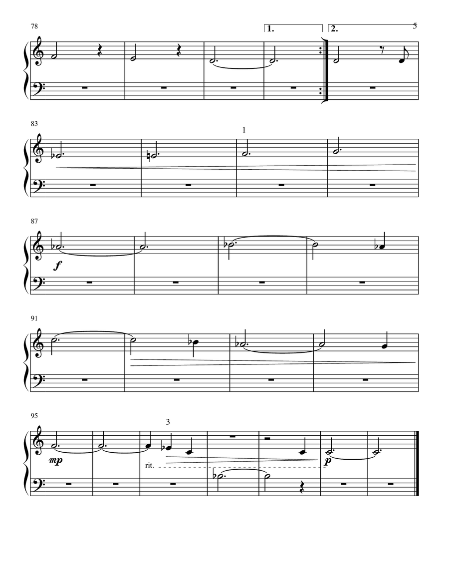 Tightrope Easy Piano scores gallery preview page 6