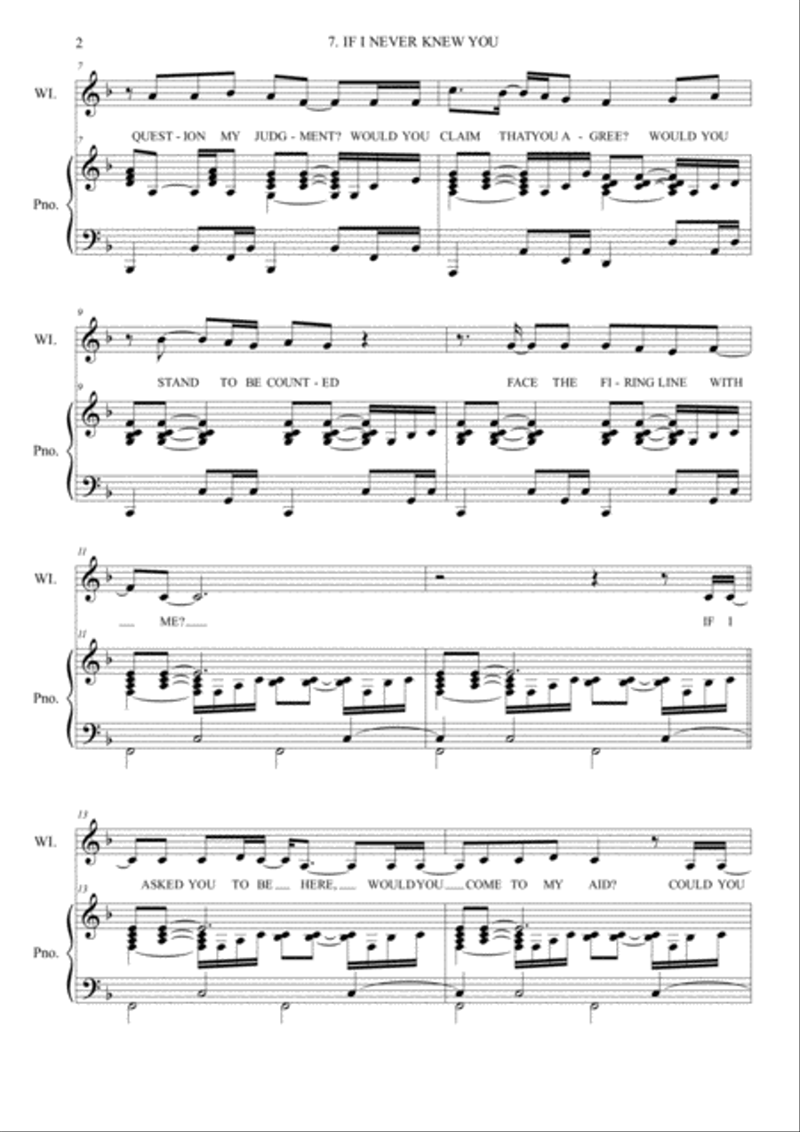 IF I NEVER KNEW YOU Voice scores gallery preview page 2