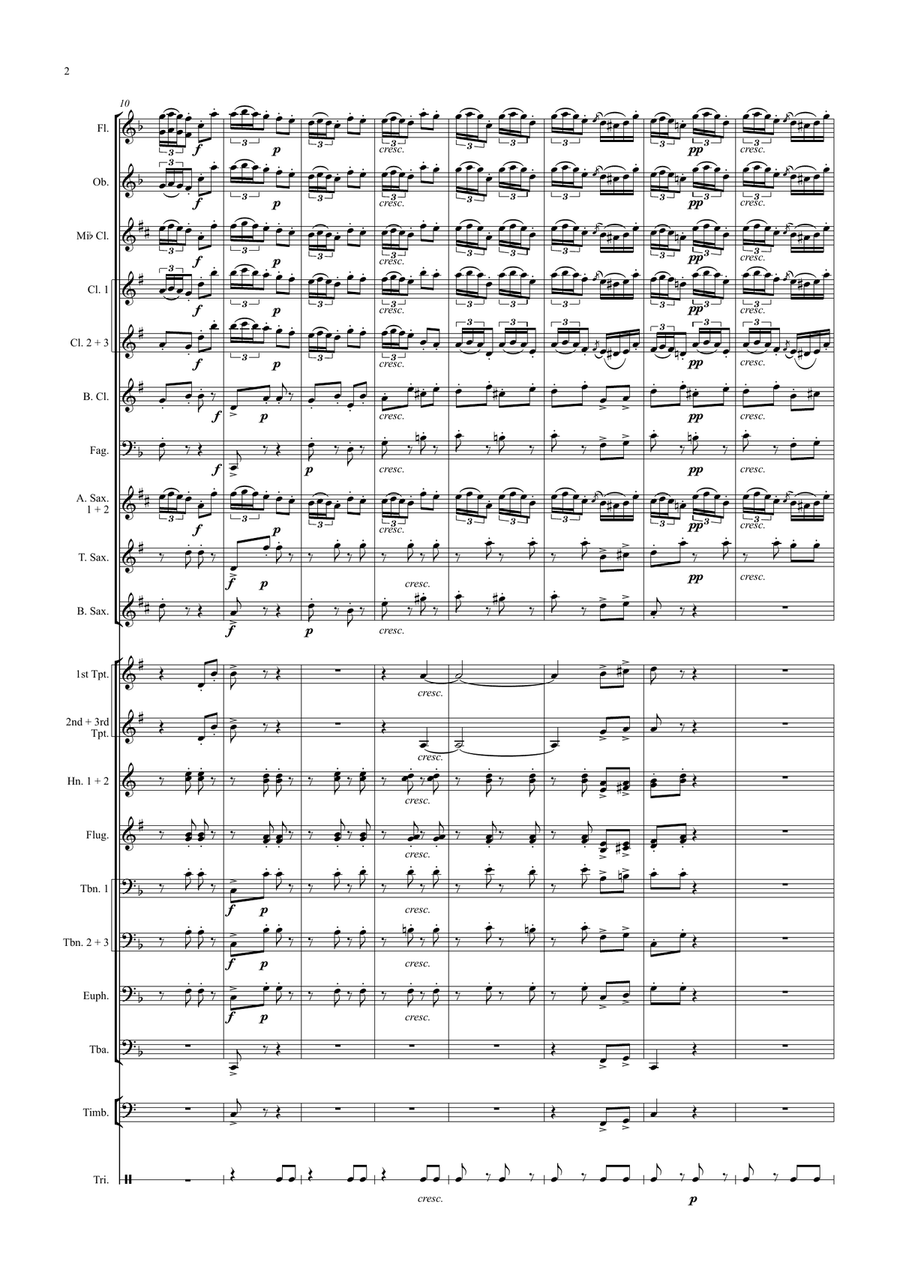 La favorita - A. Pasculli - Finale oboe concerto sobre temas de La Favorita de Donizetti (banda) win Concert Band scores gallery preview page 2