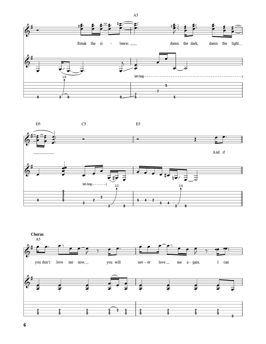 The Chain Acoustic Guitar scores gallery preview page 6