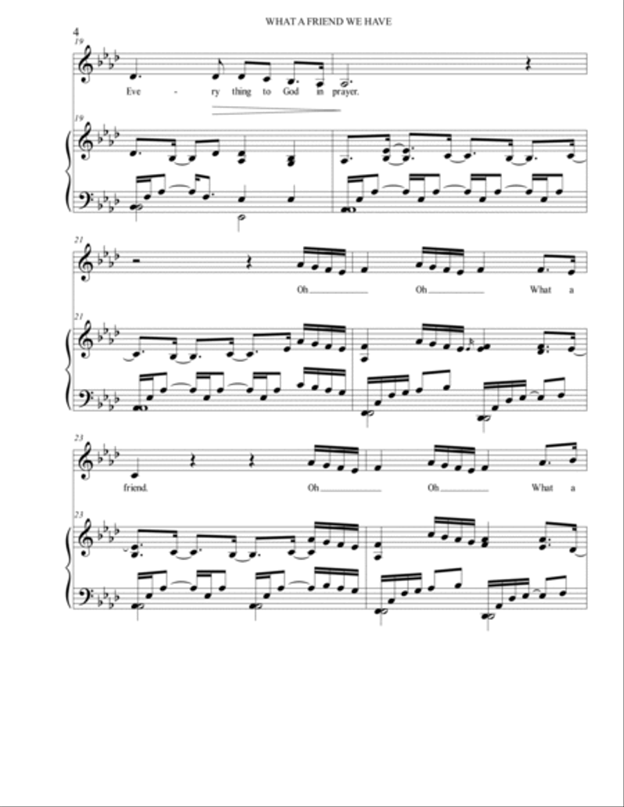 What a Friend We Have Voice scores gallery preview page 4
