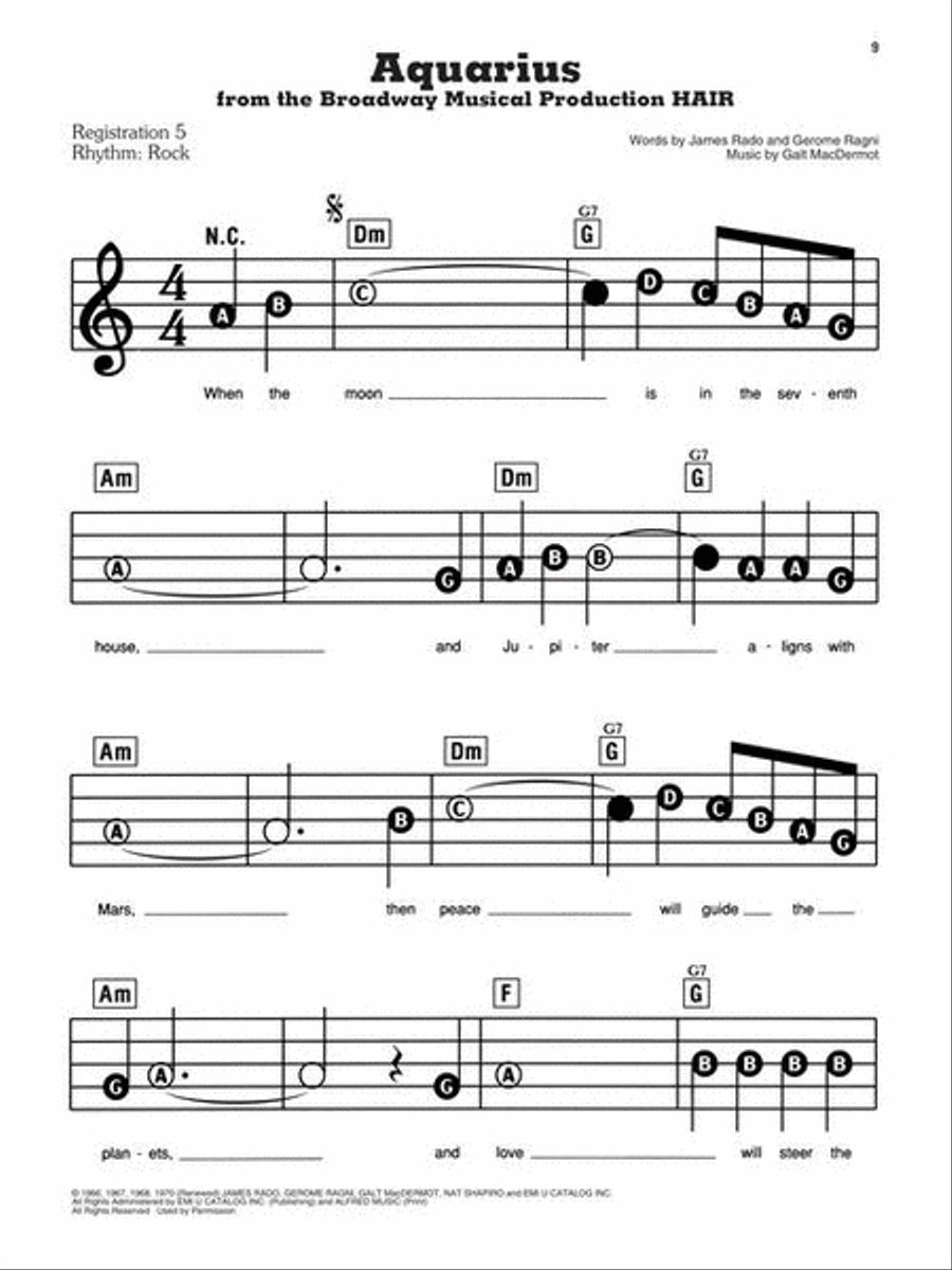 Songs of the 1960s – The New Decade Series Electronic Keyboard scores gallery preview page 7