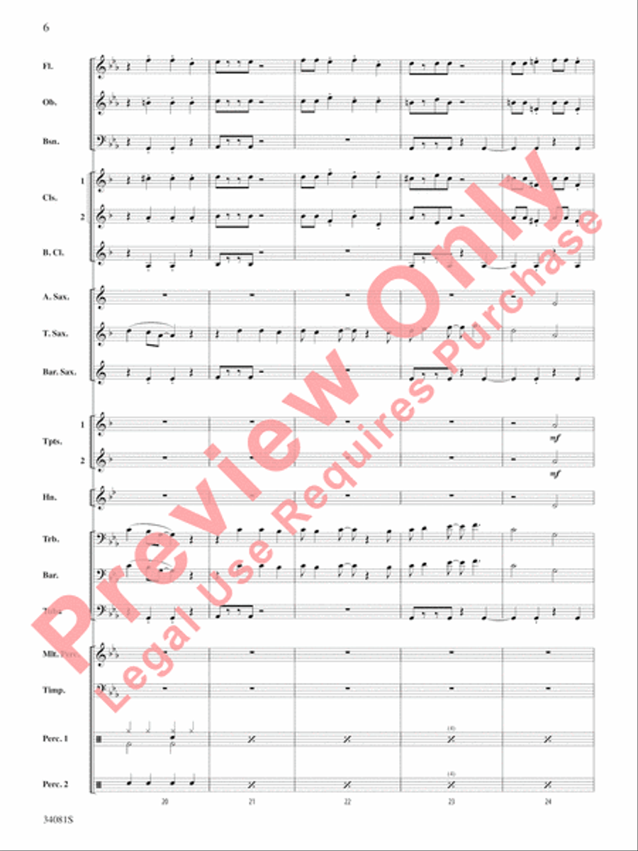 Misery Misery Concert Band scores gallery preview page 7