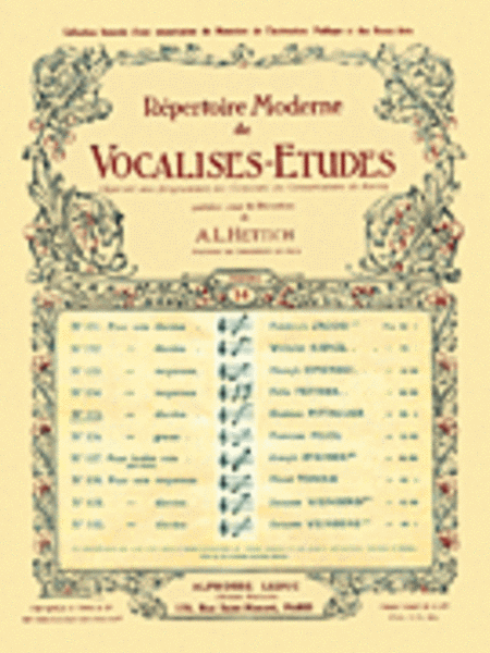 Vocalises-Etudes - No. 135