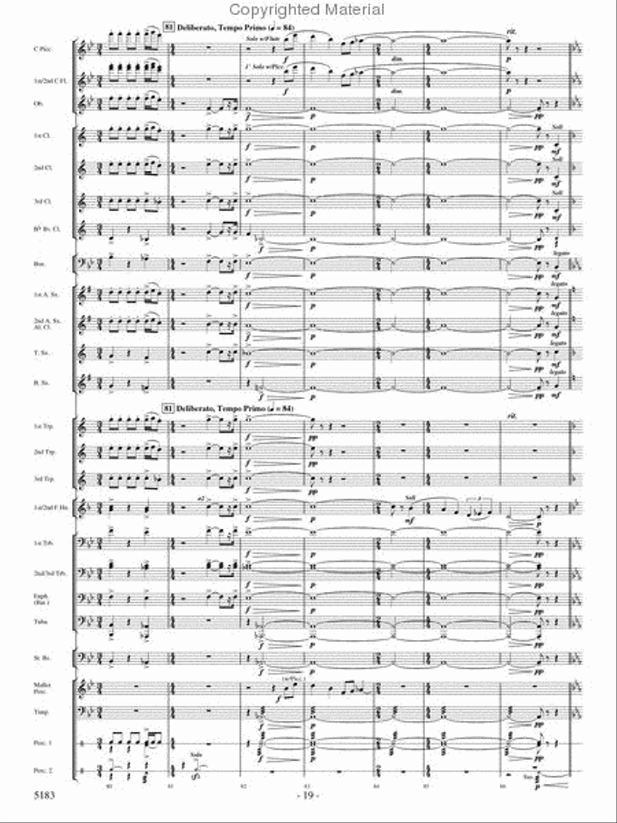 Portrait of Freedom Concert Band scores gallery preview page 18
