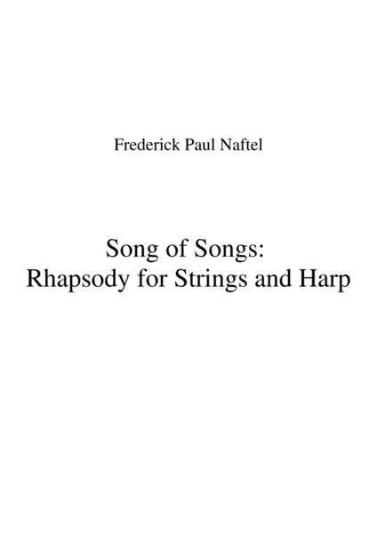 Song of Songs:Rhapsody for Strings and Harp image number null