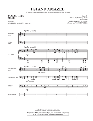 Book cover for I Stand Amazed (arr. Mary McDonald) - Full Score