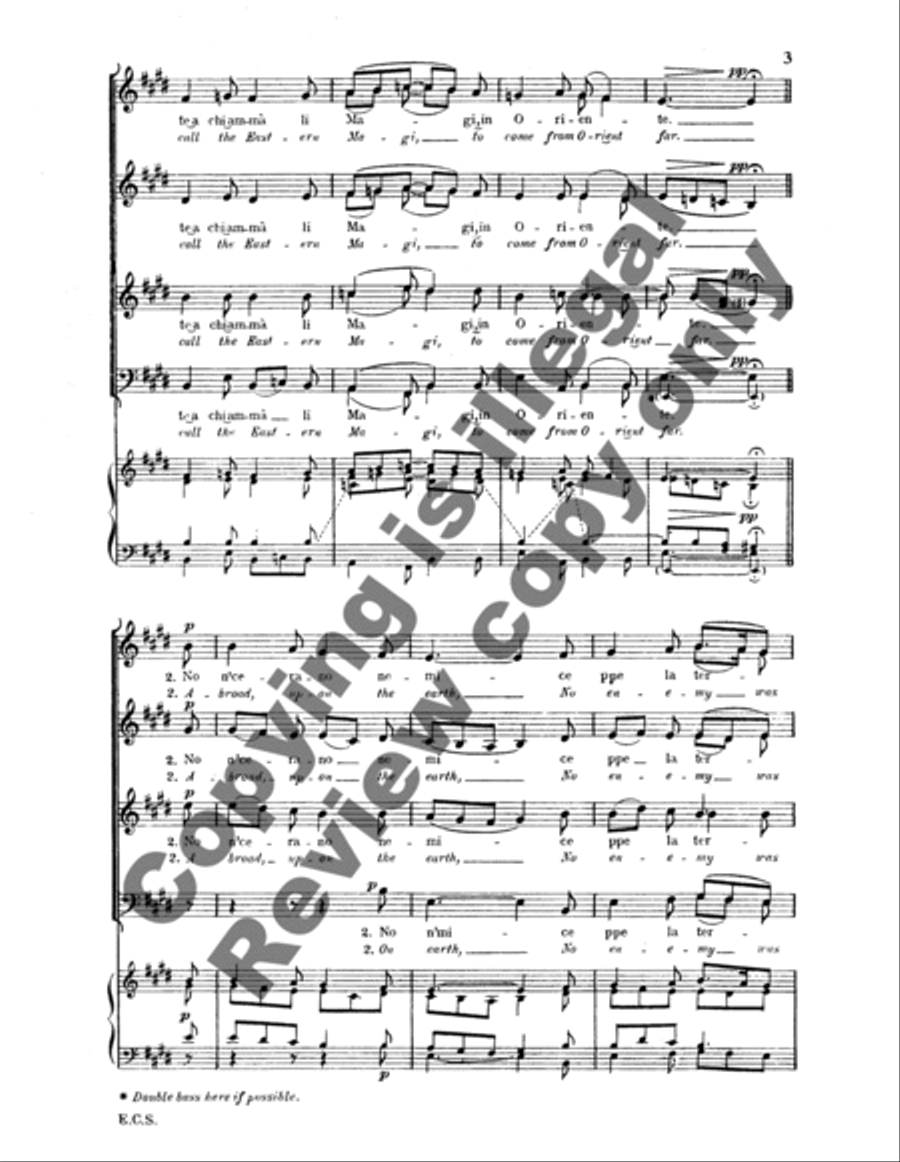 Song of the Bagpipers (Canzone d'i Zampognari) 4-Part scores gallery preview page 8