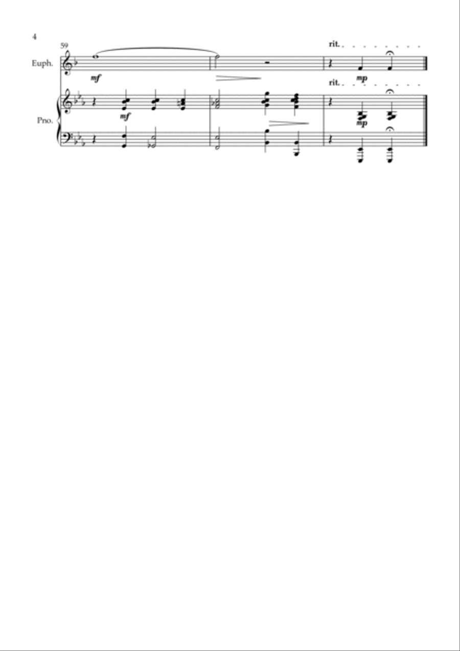 Over The Rainbow Euphonium scores gallery preview page 4