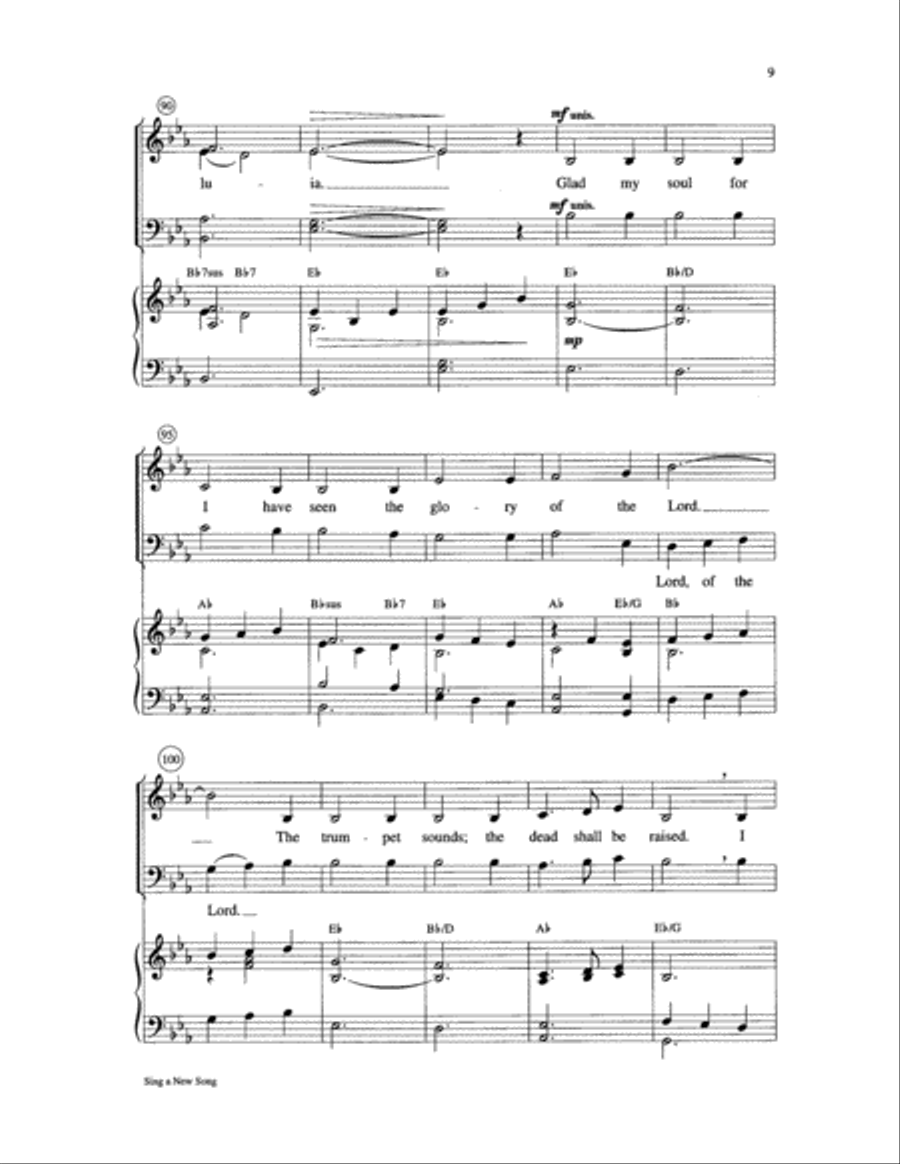 Sing a New Song 4-Part scores gallery preview page 9