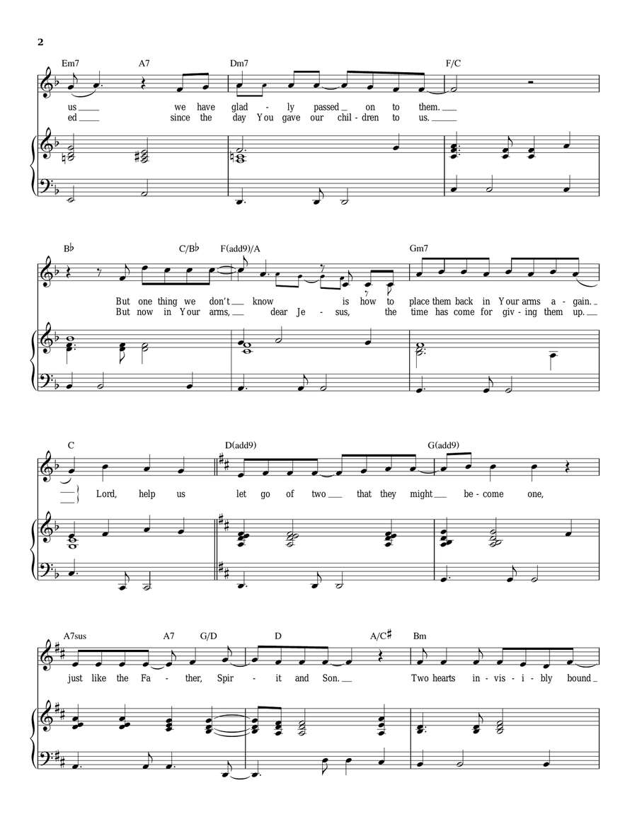 Parent's Prayer (Let Go Of Two) Piano, Vocal scores gallery preview page 2