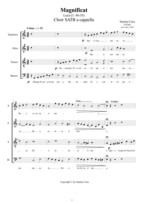 Book cover for Magnificat - Choir SATB a cappella