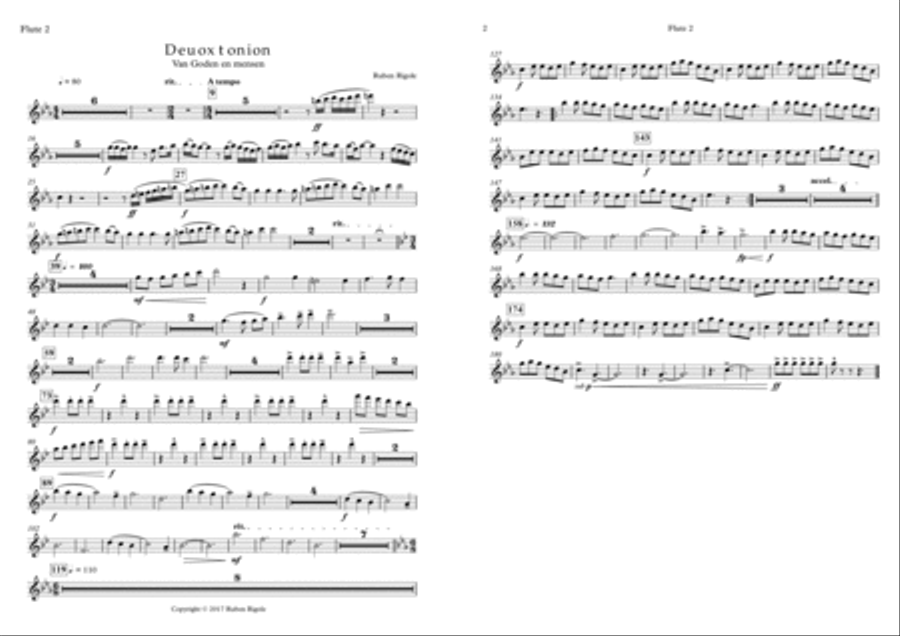 Deuoxtonion - parts Deuoxtonion - parts Concert Band scores gallery preview page 2