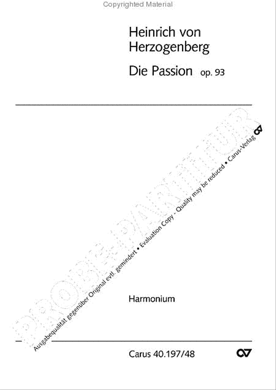 Die Passion Die Passion Harmonium scores gallery preview page 2