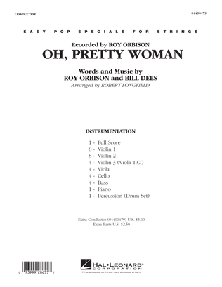 Oh, Pretty Woman - Conductor Score (Full Score)