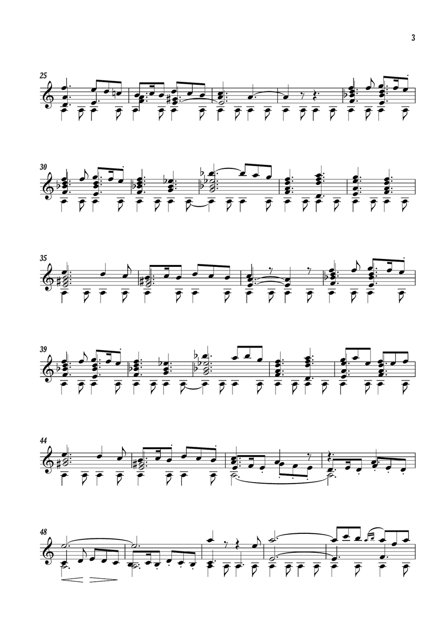 The Old Castle The Old Castle Classical Guitar scores gallery preview page 3