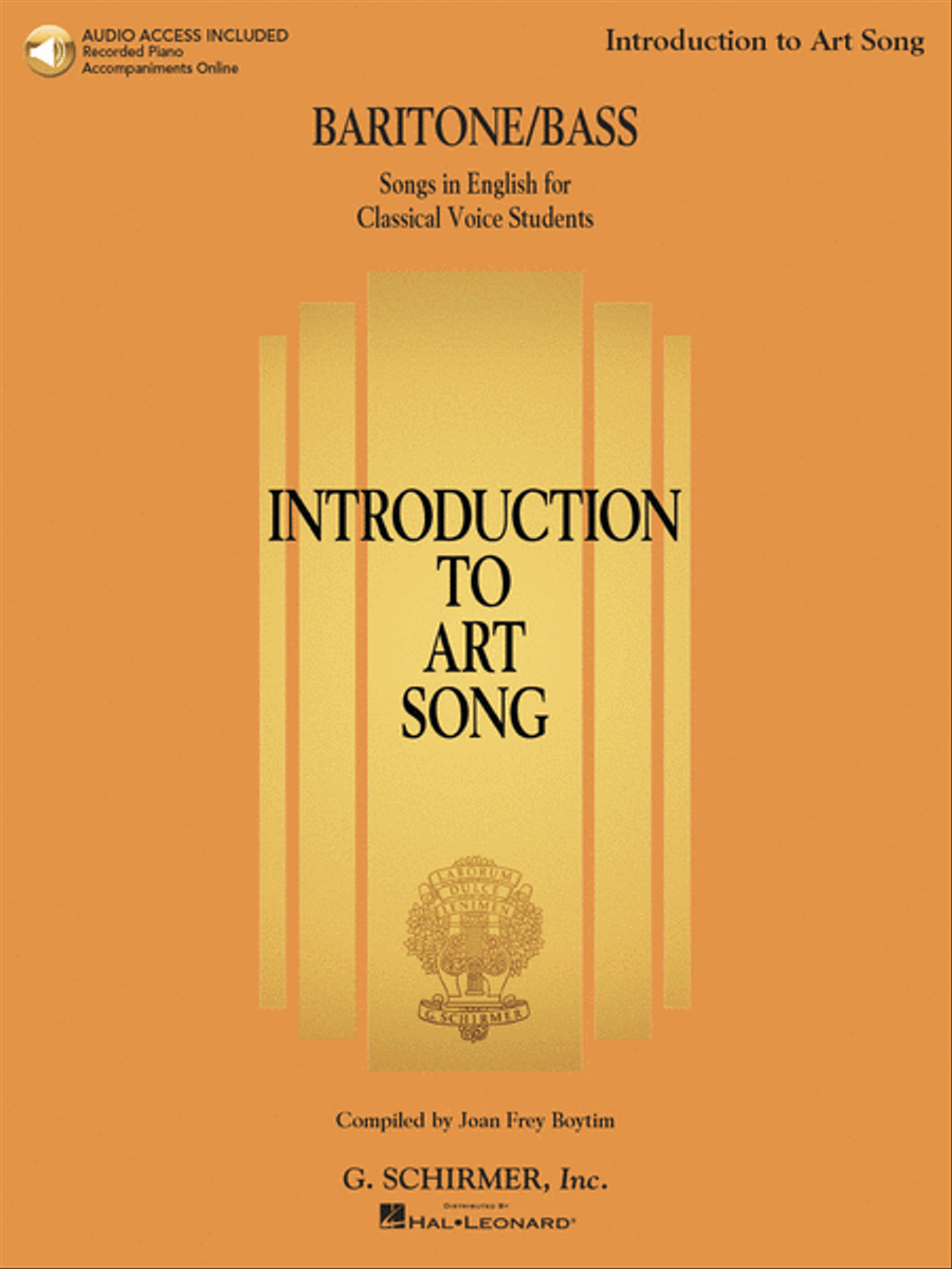 Introduction to Art Song for Baritone/Bass image number null