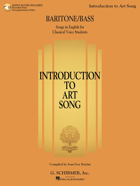 Introduction to Art Song for Baritone/Bass image number null
