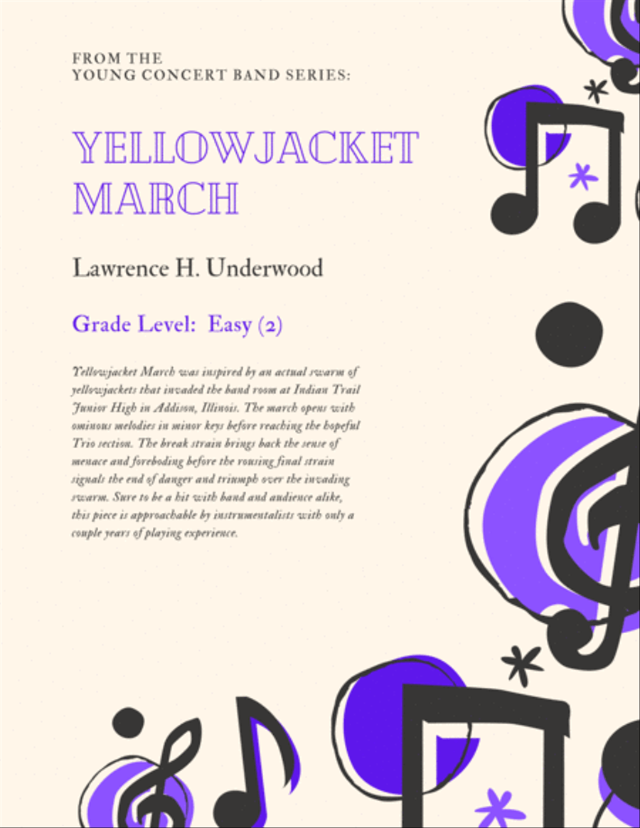 Yellowjacket March Concert Band scores gallery preview page 1