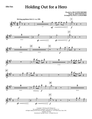 Holding Out for a Hero (from Footloose) (arr. Paul Langford) - Alto Sax