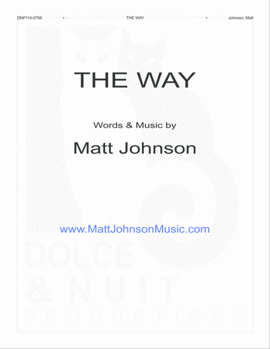 The Way-a sung Benediction Piano, Vocal, Guitar scores gallery preview page 1