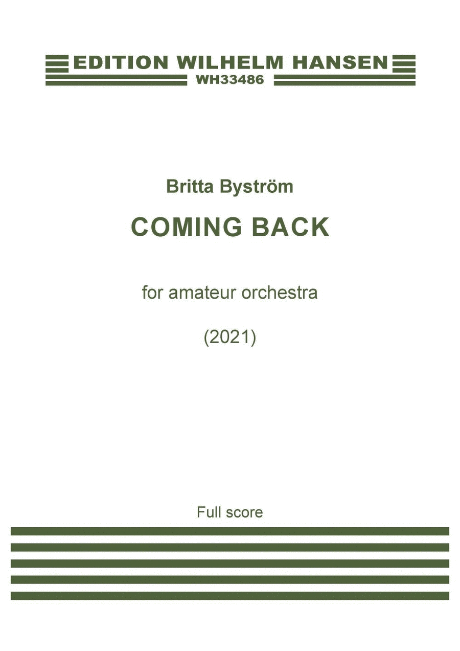 Coming Back Coming Back Score scores gallery preview page 1