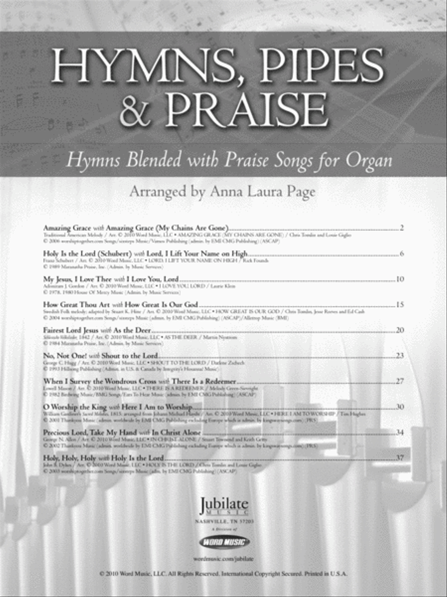 Hymns, Pipes, & Praise Organ scores gallery preview page 2