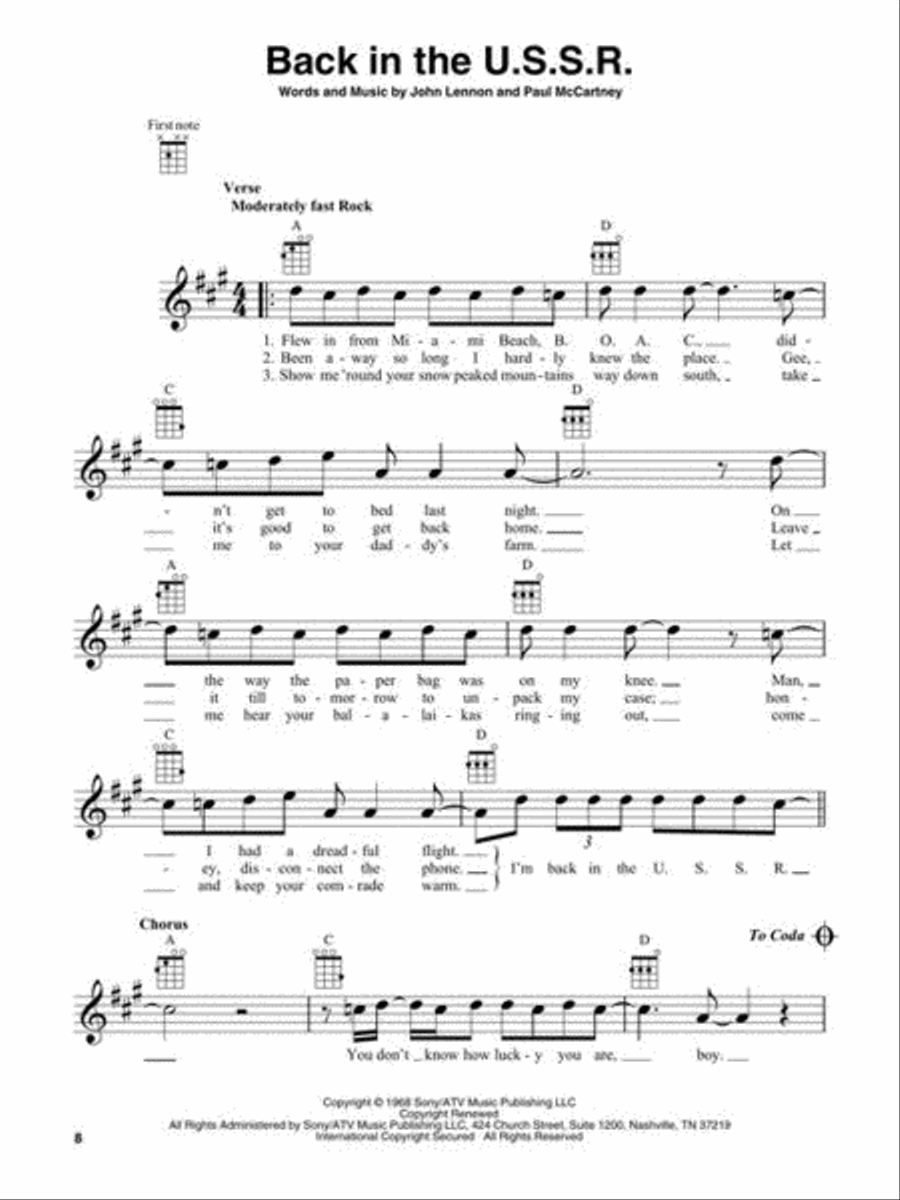 Yesterday Yesterday Ukulele scores gallery preview page 5